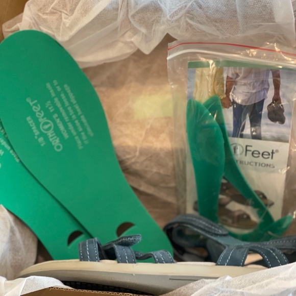 Orthofeet Hydra Blue 11.5 Wide Sandle - Picture 3 of 4